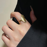 Gold Plated Niche Design Open Rings (3 Styles, Stainless Steel)